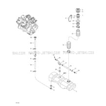 02- Oil Injection System pour Sea-Doo 2000 GTX, 5653 5669 5544 5545, 2000