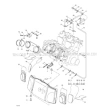 02- Air Intake System pour Sea-Doo 2000 GTX, 5653 5669 5544 5545, 2000