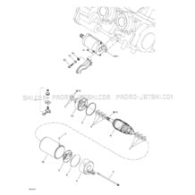 04- Starter pour Seadoo 2000 GTX, 5653 5669 5544 5545, 2000