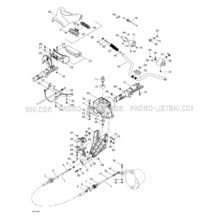 07- Steering System pour Sea-Doo 2000 GTX, 5653 5669 5544 5545, 2000
