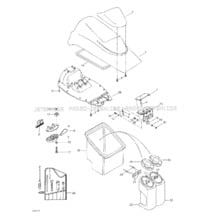 09- Front Storage Compartment pour Sea-Doo 2001 GS, 5548, 2001