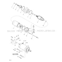 04- Starter pour Seadoo 2001 GTI, 5522 5523, 2001