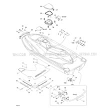 09- Body, Rear View pour Sea-Doo 2001 GTI, 5522 5523, 2001