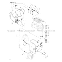 01- Cooling System pour Seadoo 2001 GTS, 5551, 2001