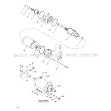 04- Starter pour Seadoo 2001 GTS, 5551, 2001