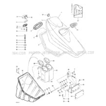 09- Front Storage Compartment pour Seadoo 2001 GTS, 5551, 2001