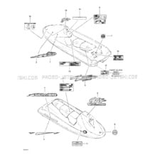 09- Decals pour Sea-Doo 2001 GTS, 5551, 2001
