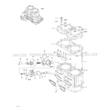 01- Crankshaft, Piston And Cylinder pour Sea-Doo 2001 RX X, 5589, 2001