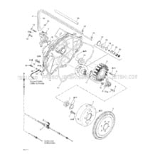 03- Magneto, Oil Pump pour Sea-Doo 2001 RX X, 5589, 2001