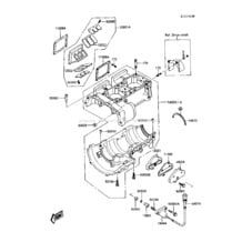 Crankcase pour Kawasaki 1988 650 SX