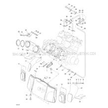 02- Air Intake System pour Sea-Doo 2001 RX, 5532 5533 5542 5543, 2001