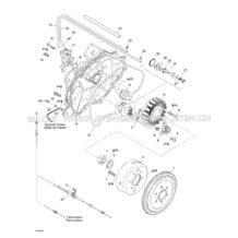 03- Magneto, Oil Pump pour Sea-Doo 2001 RX, 5532 5533 5542 5543, 2001