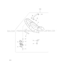 09- Seat pour Seadoo 2001 RX, 5532 5533 5542 5543, 2001