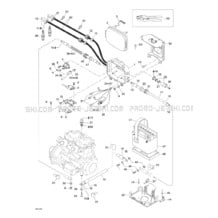 10- Rear Electrical Box pour Seadoo 2001 RX, 5532 5533 5542 5543, 2001