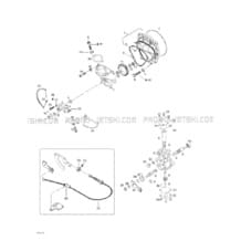 02- Oil Injection System, Oil Pump, Rotary Valve pour Sea-Doo 2002 GTI, 5558 5559 6116, 2002