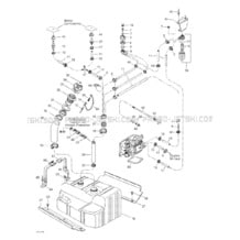 02- Fuel System pour Sea-Doo 2002 GTI, 5558 5559 6116, 2002