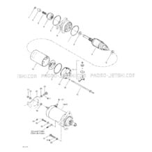 04- Starter pour Sea-Doo 2002 GTI, 5558 5559 6116, 2002
