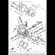 CARBURETOR pour Yamaha 1995 WaveRunner WAVE RUNNER III GP 700 (WRA700T) 1995