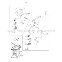 09- Seat pour Seadoo 2002 GTI, 5558 5559 6116, 2002