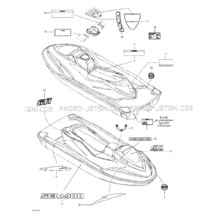 09- Decals pour Seadoo 2002 GTI, 5558 5559 6116, 2002