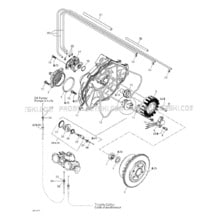 03- Magneto, Oil Pump pour Seadoo 2002 GTX DI, 5563 5564 5595 5596, 2002