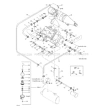 01- Cooling System pour Sea-Doo 2002 GTX RFI, 5566 5565, 2002
