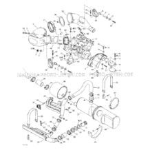 01- Engine Support And Muffler pour Sea-Doo 2002 GTX, 5587 5588, 2002