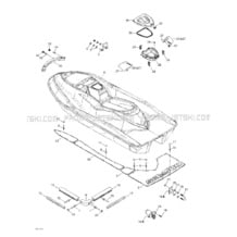 09- Body, Rear View pour Sea-Doo 2002 RX DI, 5586 5591 5592, 2002