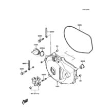 Engine Cover(s) pour Kawasaki 1988 650 SX