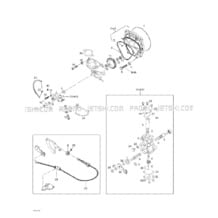 02- Oil Injection System, Oil Pump, Rotary Valve pour Sea-Doo 2003 GTI, 2003