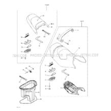 09- Seat pour Seadoo 2003 GTI, 2003