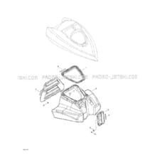 09- Front Tray pour Sea-Doo 2003 GTI, 2003
