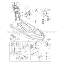 09- Body, Front View pour Seadoo 2003 GTI, 2003