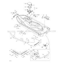 09- Body, Rear View pour Seadoo 2003 GTI, 2003