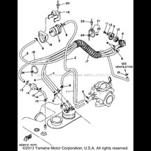 FUEL pour Yamaha 1995 WaveRunner WAVE RUNNER III GP 700 (WRA700T) 1995