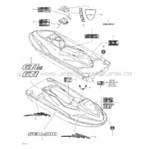 09- Decals pour Seadoo 2003 GTI, 2003