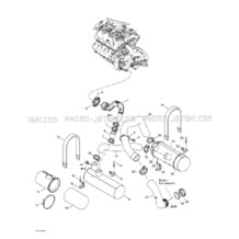 01- Muffler pour Seadoo 2003 GTX 4-TEC, 2003