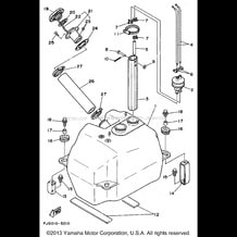 FUEL TANK pour Yamaha 1995 WaveRunner WAVE RUNNER III GP - WRA700T - 1995