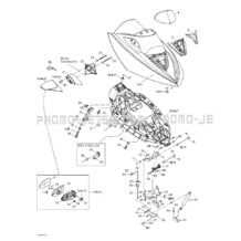 09- Front Cover pour Sea-Doo 2003 GTX 4-TEC, Supercharged, 2003