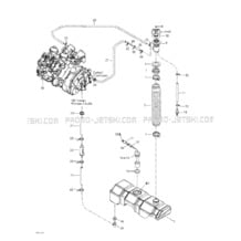 02- Oil Injection System pour Sea-Doo 2003 GTX DI, 6118 6119, 2003