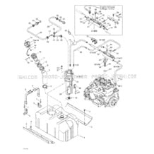 02- Fuel System pour Seadoo 2003 GTX DI, 6118 6119, 2003