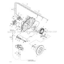 03- Magneto, Oil Pump pour Sea-Doo 2003 GTX DI, 6118 6119, 2003