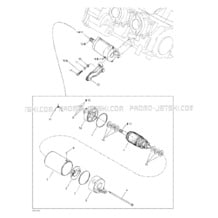 04- Starter pour Seadoo 2003 GTX DI, 6118 6119, 2003