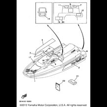 GRAPHIC TOOL 1 pour Yamaha 1995 WaveRunner WAVE RUNNER III GP 700 (WRA700T) 1995