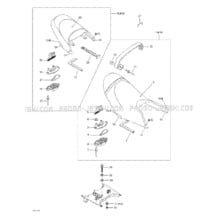 09- Seat pour Seadoo 2003 GTX DI, 6118 6119, 2003