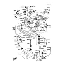 Fuel Tank pour Kawasaki 1988 650 SX