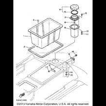 HULL DECK 1 pour Yamaha 1995 WaveRunner WAVE RUNNER III GP - WRA700T - 1995