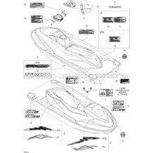 09- Decals pour Seadoo 2004 GTI RFI, 2004