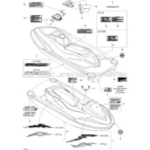 09- Decals pour Seadoo 2004 GTI, 2004