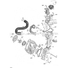 01- Oil Separator pour Seadoo 2004 GTX 4-TEC, LTD Supercharged, 2004